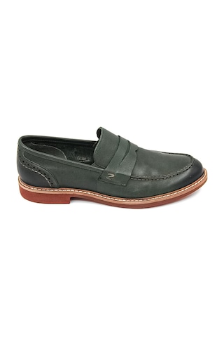 Freefoot 2654 Erkek Klasik Ayakkabı - Yeşil Yeşil