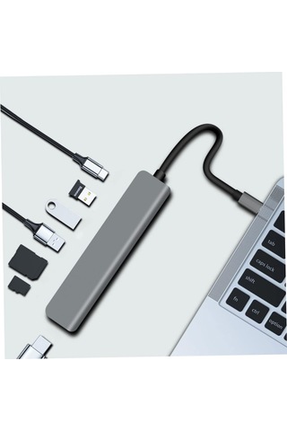 Dizüstü Bilgisayar Kolaylığı İçin Genişleme Bağlantı Noktası Usb Hub Usb Usb 3.0 Hızlı Şarj Video Çıkışı