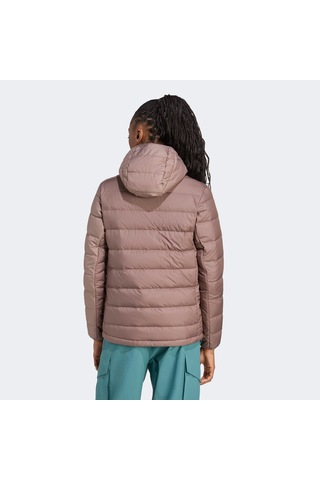 Adidas Terrex Multi Light Down Climawarm Kapüşonlu Kadın Kahverengi Yürüyüş Montu Jz9992