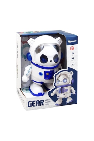 Işıklı Sesli Müzikli Robot Panda 20 Cm Panda