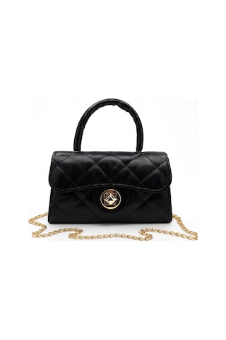 Satuna Parlak Kapitone Mini Çanta Astar Detaylı Zincir Askılı Kadın El Ve Omuz Çantası 19x12 Cm Siyah Satuna Parlak Kapitone Mini Çanta Astar Detaylı Zincir Askılı Kadın El Ve Omuz Çantası 19x12 Cm Siyah