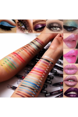 Mufunye Göz Farı Ve Dudak Kalemi Seti, Suya Ve Bulaşmaya Dayanıklı, 03