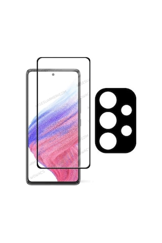 Samsung Galaxy A73 Tam Kaplayan Ekran Koruyucu Ve Kamera Lens Koruyucu