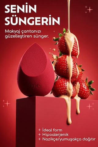 Makyaj Süngeri Fondöten Emmeyen Sponge Coffee Cup Hijyenik Merlot Pro 1 Mini