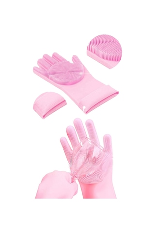 Silikon Eldiven Bulaşık Yıkama Eldiveni Dayanıklı Kaymaz