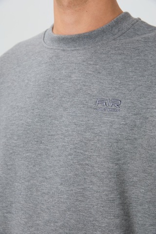 Air Jones Tommy Life Omar Gri Melanj Şardonlu Erkek Sweatshirt - 88137 GRİ MELANJ