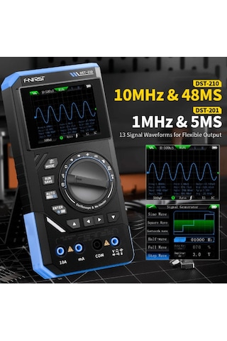 Fnırsı Dst-210 3 Ü 1 Arada El Tipi Osiloskop + Multimetre + Sinyal Jeneratörü