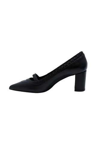Poletto Hakiki Yılan/hakiki Deri Sıyah Ayakkabı Stiletto 9841 86 Yln-1338 Siyah