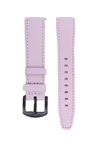 Fro Lw38-43 20 Mm Hakiki Deri Düz Pembe Kordon Siyah Toka