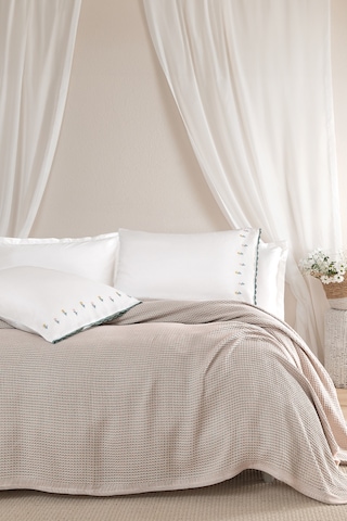 Yataş Brie Çift Kişilik Pike Takımı - Adaçayı