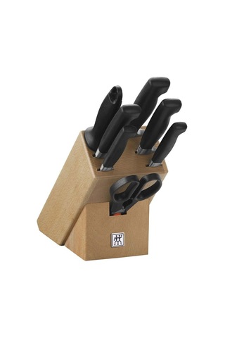 Zwilling Four Star 8 Parça Blok Bıçak Seti Doğal Bloklu, Paslanmaz Çelik Ve , Siyah Sku: Smg8690010194961 -