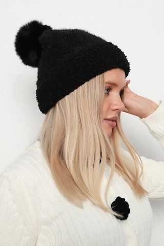 Ponpon Detay Kadın Bere 1136 Siyah Siyah