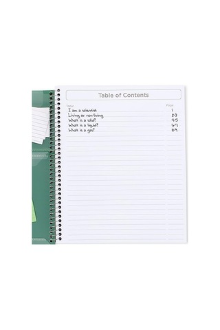 Five Star İnteraktif Not Alma Spiral Defter 3'lü Paket, 1 Konu, Geniş Çizgili, 28x22cm, 100 Yaprak, Orman Yeşili, A Çok Renkli