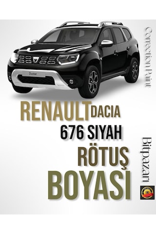 Renault Dacia 676 Siyah Rötuş Boyası 20 Ml