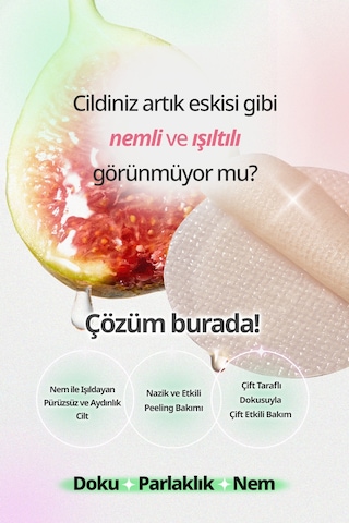 İncir Asidi İçeren Cilt Bakım Pedi 25 Adet Goodal Fig Acid Peptide Glow Skin Booster Pad