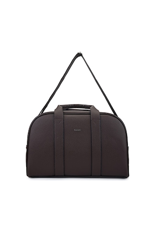 Tamer Tanca Unisex Suni Deri Kahverengi El Valizi 1012 2023 Vlz Sk25-26 Kahve Fltr