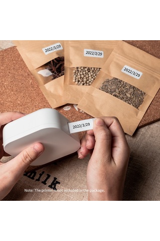 Dofolink Aımo Dclx1506 Q30 Yazıcı İçin 15mmx6m Beyaz Sürekli Kağıt三防etiket 1 Rulo