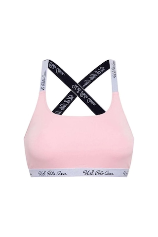 U.S. Polo Assn. Kadın Pembe Çapraz Askılı Büstiyer 68001 Pembe