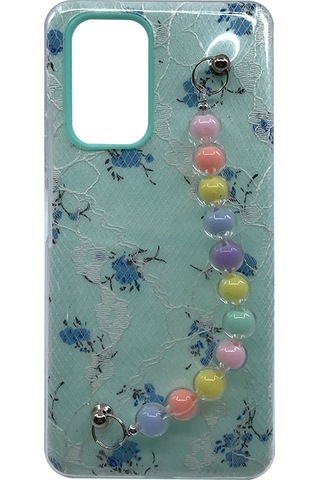 Nettech Samsung Galaxy A72 Uyumlu Desen Boncuklu Arka Koruma