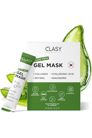 Clasy Care Aloevera Gel Mask Gençleştirici Jel Maske 20 ML Clasy Care Aloevera Gel Mask Gençleştirici Jel Maske 20 ML
