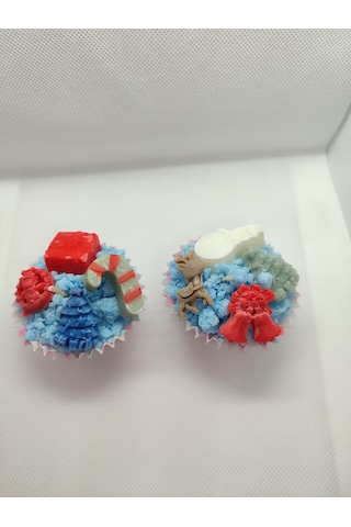 Yılbaşı Temalı Muffin Mum