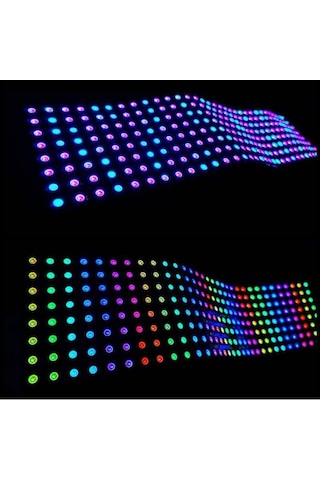 Ws2812b Matrix Dijital Esnek Ekran 8x32 Rgb Led Ayrı Ayrı Adresli Matrix Ekran 5v