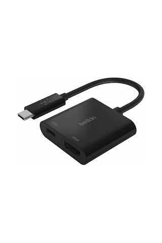 Belkin Usb-c-hdmi Adaptörü Şarj Cihazı Avc002btbk,4k Uhd Videoyu,