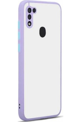 Galaxy M11 Kılıf Zore Hux Düğme Ve Kapak Zıt Renk Kılıf