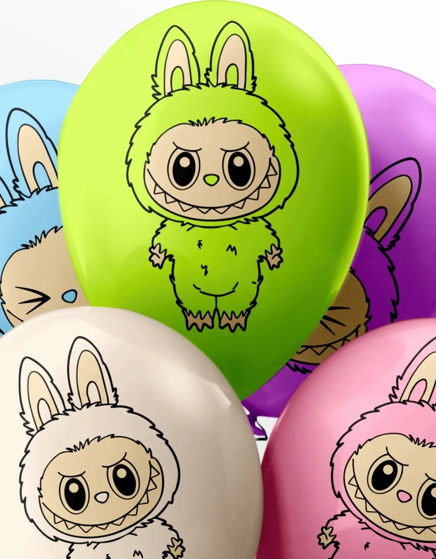 Onlybest Labubu Kolay Kurulum Fotoğraf Alanı Doğum Günü Balon Seti 443820245 Açık Mavi