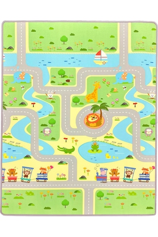 Dophia Hello Baby Cute Robots Oyun Halısı 150x180