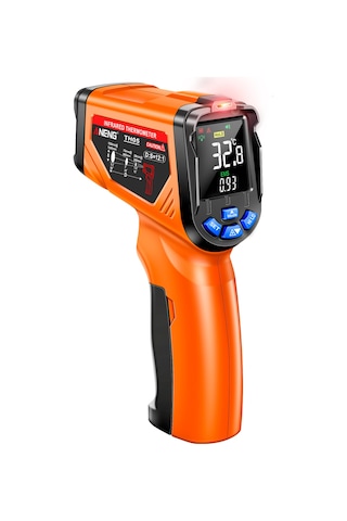 Youmex Aneng Th05 Endüstriyel Enstrüman: Kızılötesi Lazer Sensörlü, -20 C 650 C Hızlı Ölçüm, Kesintisiz Ekran, Turuncu Pil Dahil Değil