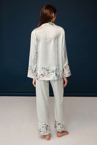Bonnie&clyde - Kadın Baskılı Saten Pijama Takımı Baskılı Çok Renkli