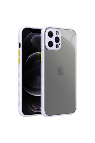 Apple Uyumlu iPhone 12 Pro Max Kılıf Zore Kaff Kapak Mor