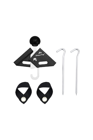 Neevoyu Dayanıklı Alüminyum Kamp Çadırı Uç Kapakları - Delinmeye Karşı Koruma Siyah