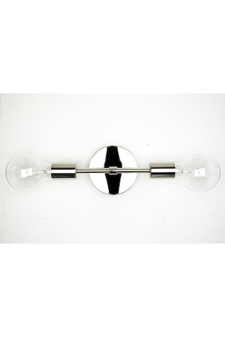 Riolight Modern,vintage Krom 2xe27 Duylu Ayna Üstü Metal Duvar Aplik Rio Light