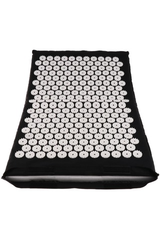 Homyl Dikenli Acupressure Yastık Mat Seti Akupunktur Siyah