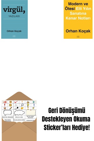 Virgül, Yazıları + Modern Ve Ötesi: Elli Yılın Sanatına Kenar Notları + Okuma Sticker'ları
