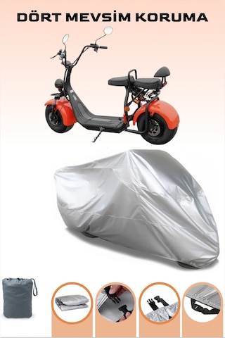 Gri Elektrikli İki Tekerlekli Motosiklet Volta Yide Se03 Uyumlu Motor Brandası, Tam Koruma