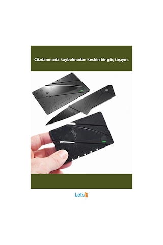 Kredi Kartı Şeklinde Paslanmaz Çelik Bıçak Cardsharp