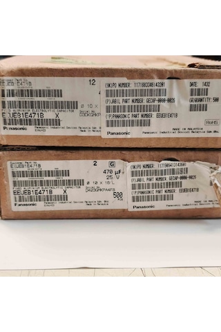 Eeueb1e471b 470mf 25v 10x16 105 60 Adet