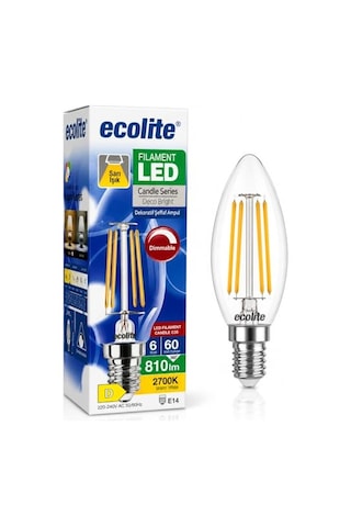 Ampul E14 Flame Mum Tipi 4w 470lm 2700k Sarı Işık Diğer