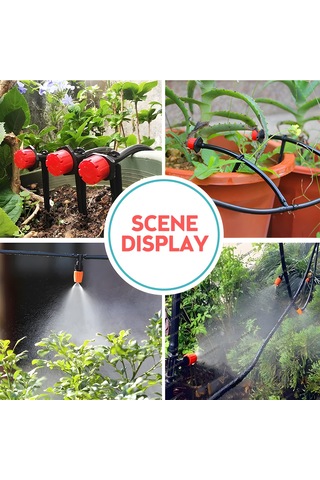 Hallow-bahçe İçin Otomatik Damla Sulama Kitleri 2x15m 4/7-inç 30m