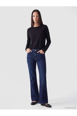 Lcw Everyday Siyah Bisiklet Yaka %100 Pamuklu Kadın Body