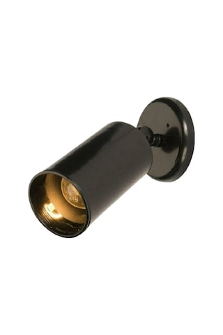 Mylights Retro Mafsalı Parlak Siyah Led Aplik Led Spot Ampul Dah Siyah