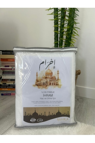 İhram 1350 Gram Pamuklu Yüksek Kalitede Hac Ve Umre İhramı Beyaz