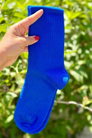 Lousocks Unisex Lacivert Düz Renk Tenis Spor Çorabı