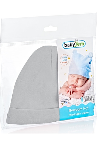 Babyjem Yenidoğan Bebe Şapka Pudra 3972