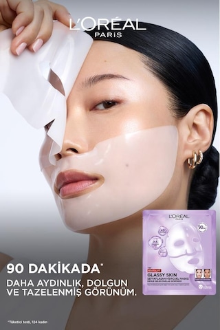 Revitalift Glassy Skin Cam Cilt Görünümü Etkili Şeffaflaşan Işıltı & Nem Veren Hidrojel Yüz Maskesi 3600524259686-11179