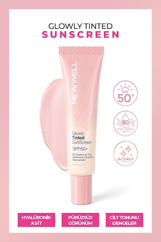 Glowly Tinted Mineral Sunscreen Spf50+ Renkli Mineral Filtreli Güneş Koruyucu Krem 35 Ml