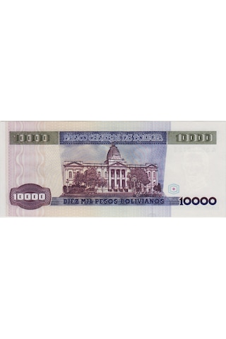 Bolivya 10.000 Peso 1984 Çil.